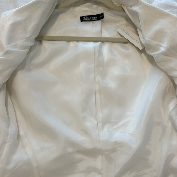 NWT NY & CO White 2-Button Blazer Size 6 - Picture 10 of 12